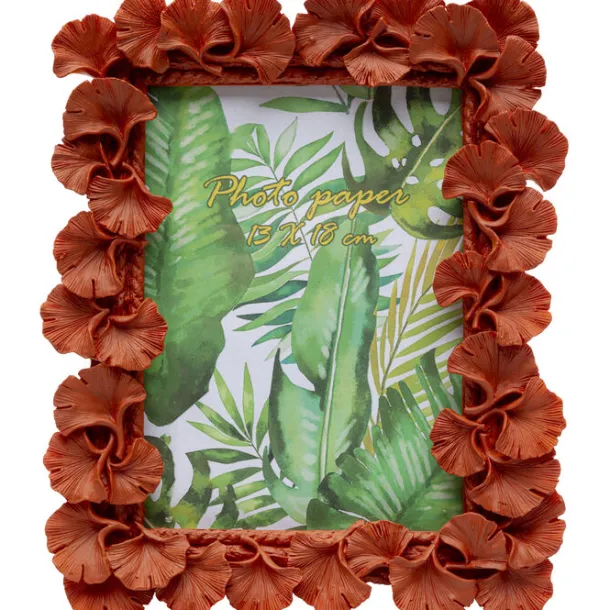 picture_frame_ginkgo_leaf_0-4.webp Sale KARE Design Picture Frame Ginkgo Leaf Orange 20x24cm