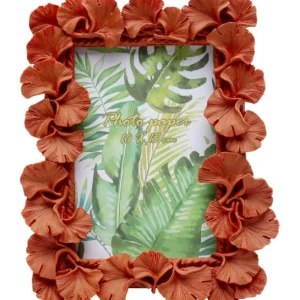 Outlet KARE Design Picture Frame Ginkgo Leaf Orange 17x20cm