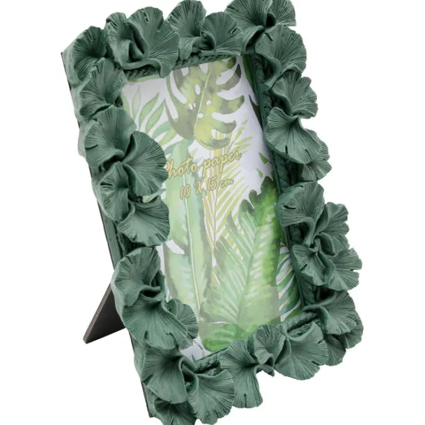 picture_frame_ginkgo_leaf_2.webp Online KARE Design Picture Frame Ginkgo Leaf Green 17x20cm