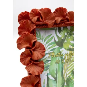 Outlet KARE Design Picture Frame Ginkgo Leaf Orange 17x20cm