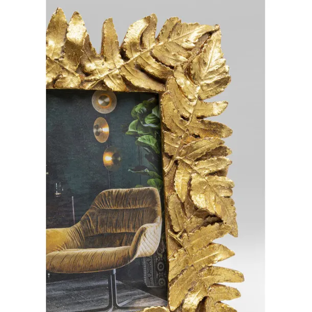 picture_frame_gold_leaves_6.webp Hot KARE Design Picture Frame Gold Leaves 10x15cm