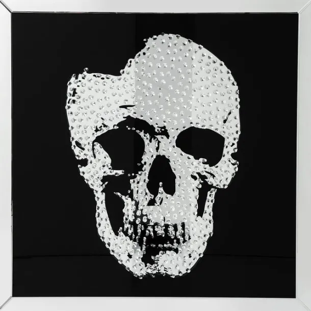 picture_frame_mirror_skul_0.webp Hot KARE Design Picture Frame Mirror Skull 100x100cm