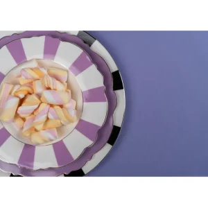 New KARE Design Plate Deep Harlequin Purple Ø23cm