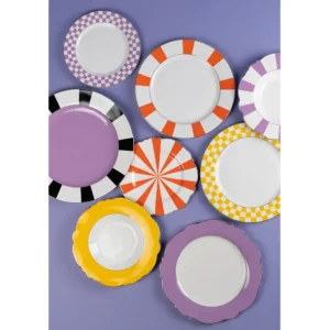 Sale KARE Design Plate Deep Harlequin Yellow Ø23cm