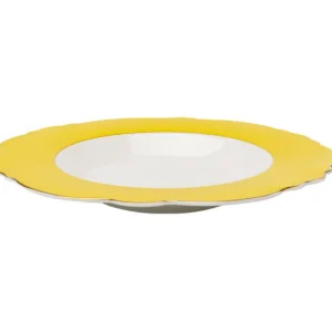 Sale KARE Design Plate Deep Harlequin Yellow Ø23cm