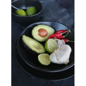 New KARE Design Plate Deep Organic Black Ø22cm