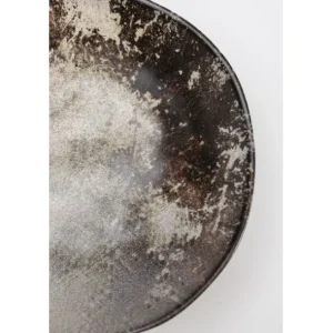 Online KARE Design Plate Deep Savannah Brown/Grey Matt Ø20cm