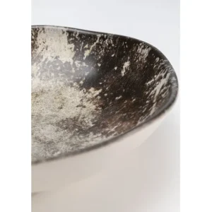 Online KARE Design Plate Deep Savannah Brown/Grey Matt Ø20cm