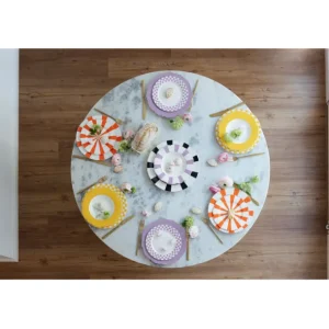 Best KARE Design Plate Harlequin Orange Ø22cm