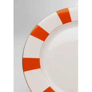 Outlet KARE Design Plate Harlequin Orange Ø27cm