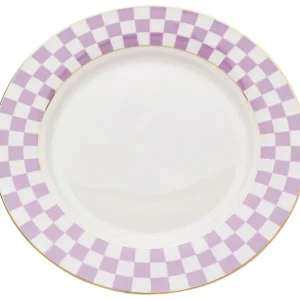 Hot KARE Design Plate Harlequin Purple Ø21cm
