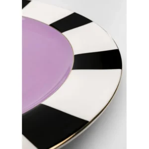 New KARE Design Plate Harlequin Purple Ø31cm