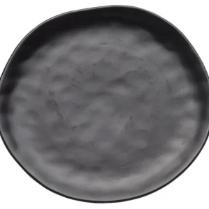 Hot KARE Design Plate Organic Black Ø26cm