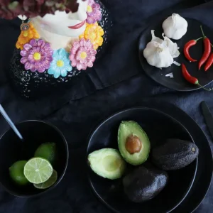 Hot KARE Design Plate Organic Black Ø26cm