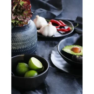Hot KARE Design Plate Organic Black Ø26cm