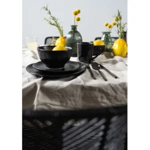 Discount KARE Design Plate Organic Black Ø20cm