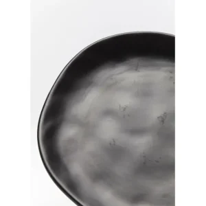 Discount KARE Design Plate Organic Black Ø20cm