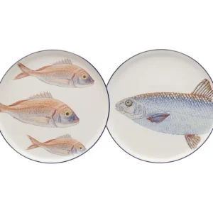 Best KARE Design Plate Poisson Blue Ø27cm Assorted