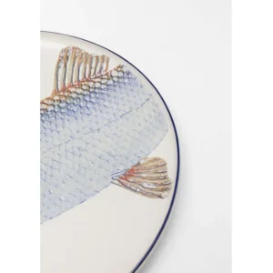 Best KARE Design Plate Poisson Blue Ø27cm Assorted