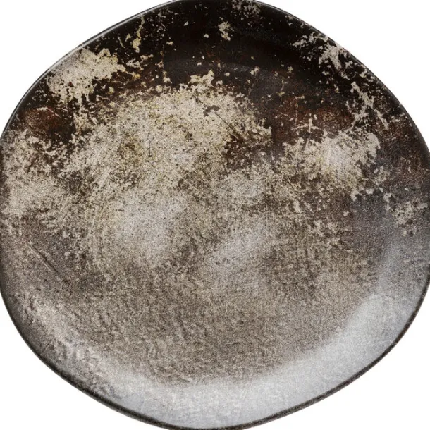 plate_savannah_browngrey__0-1.webp Hot KARE Design Plate Savannah Brown/Grey Matt Ø26cm