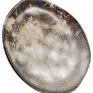 Hot KARE Design Plate Savannah Brown/Grey Matt Ø26cm