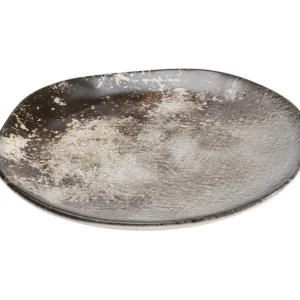 Hot KARE Design Plate Savannah Brown/Grey Matt Ø26cm