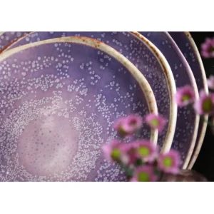 Clearance KARE Design Plate Shirley Violet Ø21cm