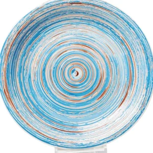 Hot KARE Design Plate Swirl Blue Ø27cm