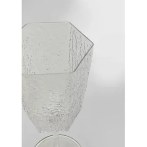Clearance KARE Design Red Wine Glass Cascata Clear