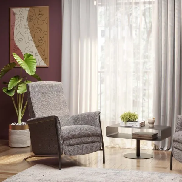 relaxchair_lazy_grey_1.webp Clearance KARE Design Relaxchair Lazy Grey