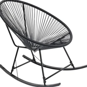 Clearance KARE Design Rocking Chair Acapulco Mono Black