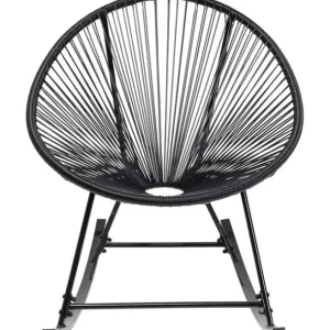 Clearance KARE Design Rocking Chair Acapulco Mono Black