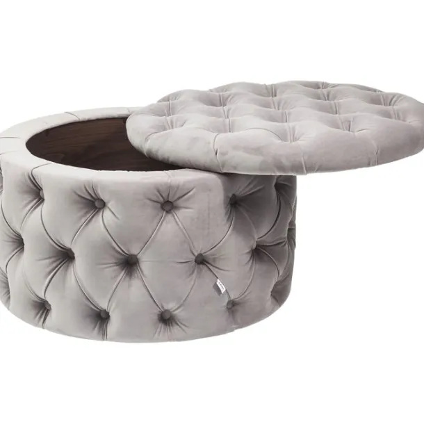 seating_chest_desire_roun_4.webp Online KARE Design Seating Chest Desire Round Velvet Silver