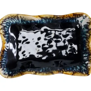 Online KARE Design Serving Plate Lio Dark Blue 17x26cm
