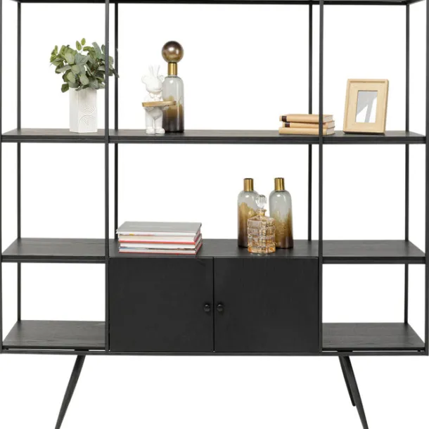 shelf_cosy_sixties_black__2.webp Hot KARE Design Shelf Cosy Sixties Black 180x183cm