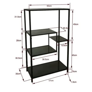 Best KARE Design Shelf Loft Gold 100x60