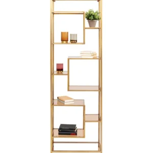 Clearance KARE Design Shelf Loft Gold 60x195cm