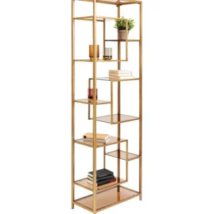 Clearance KARE Design Shelf Loft Gold 60x195cm