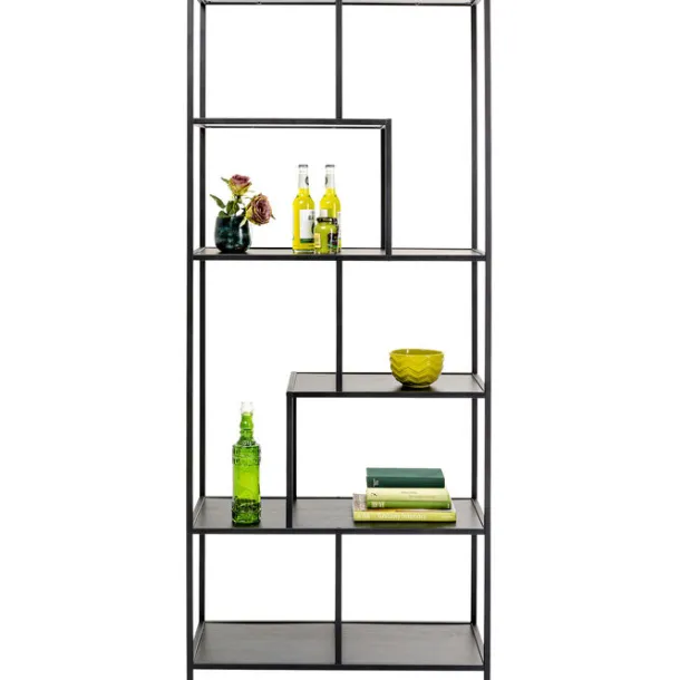 shelf_loftie_black_xcm_4-1.webp Clearance KARE Design Shelf Loftie Black 77x185cm