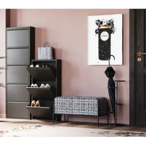 Online KARE Design Shoe Container Caruso 5 Black (MO)