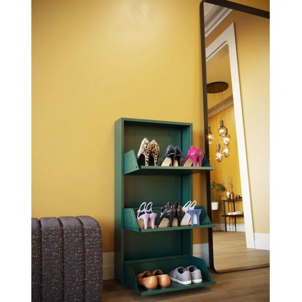 shoe_container_caruso__gr_2.webp Fashion KARE Design Shoe Container Caruso 3 Green (MO)