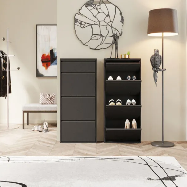 shoe_container_caruso__pl_1-2.webp Best KARE Design Shoe Container Caruso 3 Plus 1 Black (MO)