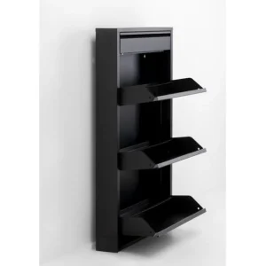 Best KARE Design Shoe Container Caruso 3 Plus 1 Black (MO)