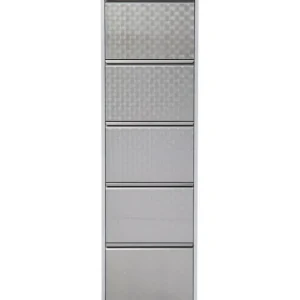 Outlet KARE Design Shoe Container Caruso 5 Silver brushed