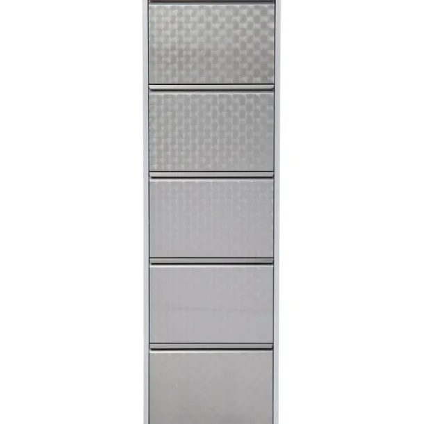 shoe_container_caruso__si_0-1.webp Outlet KARE Design Shoe Container Caruso 5 Silver brushed