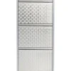 Outlet KARE Design Shoe Container Caruso 3 Silver brushed (MO)