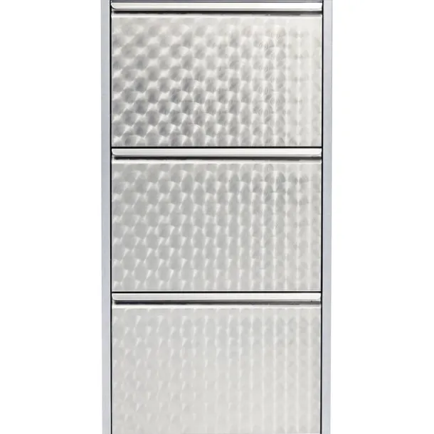 shoe_container_caruso__si_0-2.webp Outlet KARE Design Shoe Container Caruso 3 Silver brushed (MO)