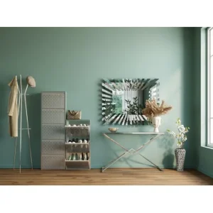New KARE Design Shoe Container Caruso 3 Silver brushed