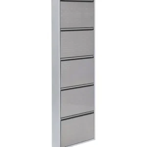 Outlet KARE Design Shoe Container Caruso 5 Silver brushed