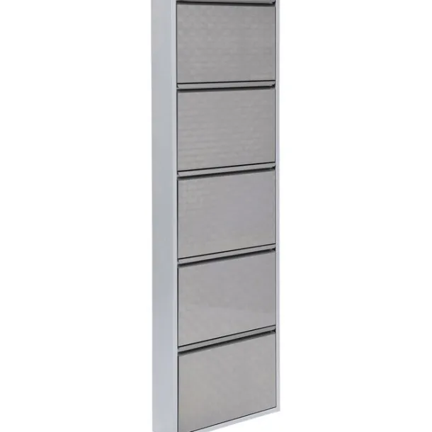 shoe_container_caruso__si_2-1.webp Outlet KARE Design Shoe Container Caruso 5 Silver brushed